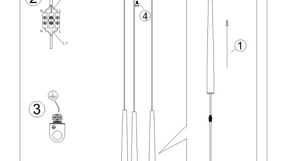 Miniaturka 10 - Lampa wisząca BLANCO 3P czarna