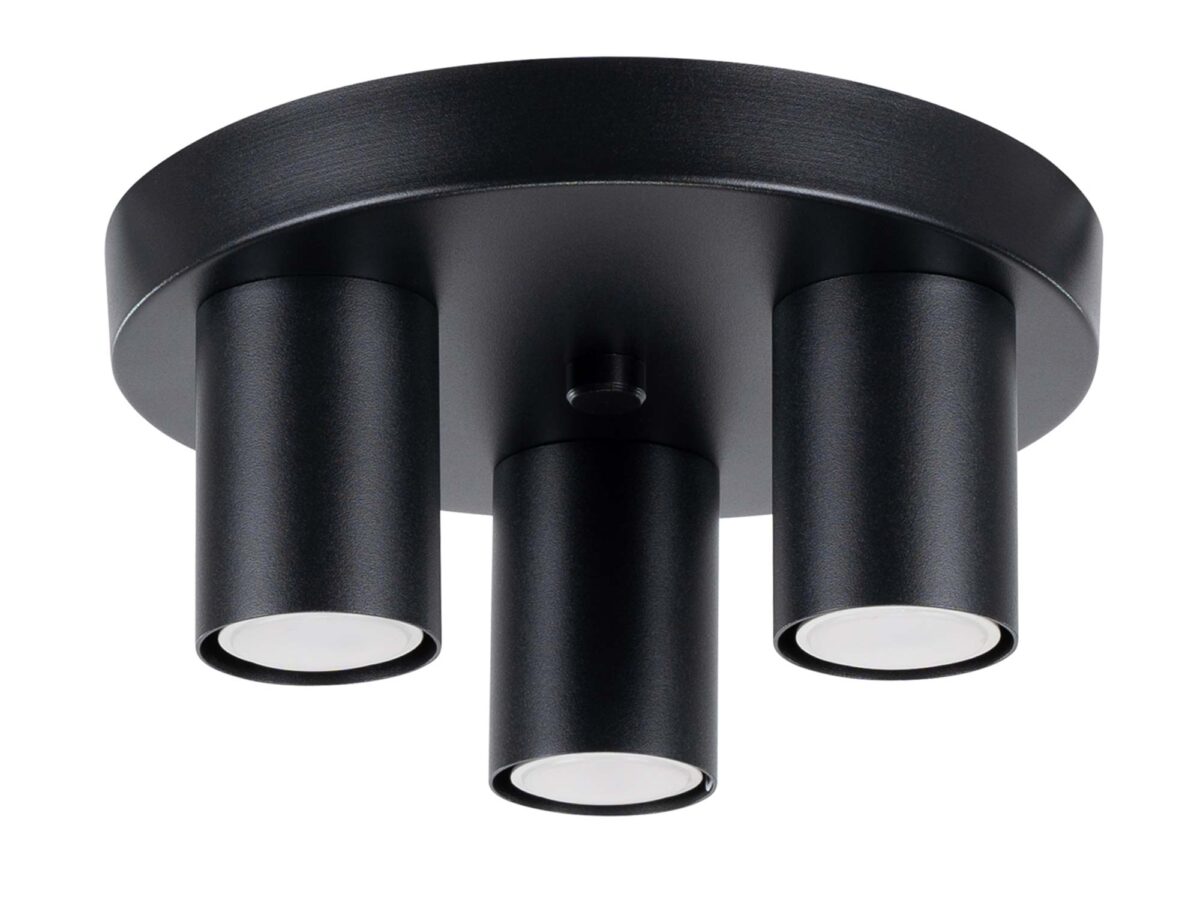 Plafon LARGO 3P czarny