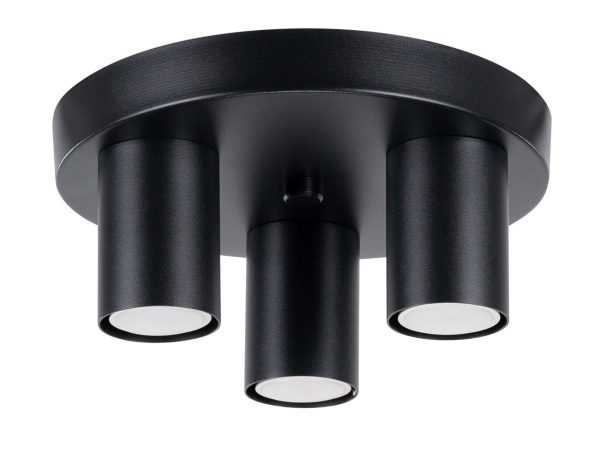 Plafon LARGO 3P czarny