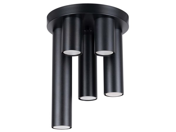 Plafon LARGO 5P czarny