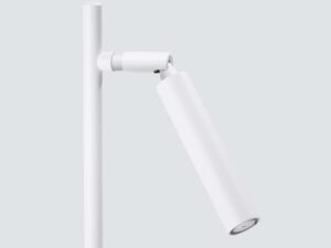 Miniaturka 4 - Regulowany klosz lampy biurkowej białej z przegubem obrotowym