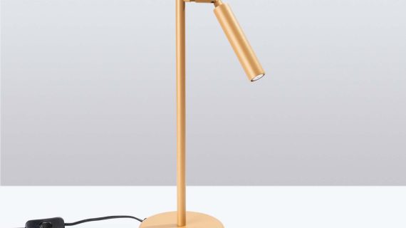 Miniaturka 1 - Lampa biurkowa VARIO złota