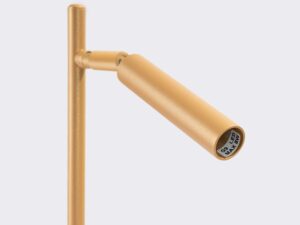 Miniaturka 5 - Tubowy klosz złotej lampy z gniazdem żarówki G9