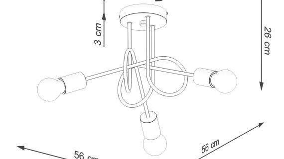 Miniaturka 9 - Żyrandol IGNIS 3 biały