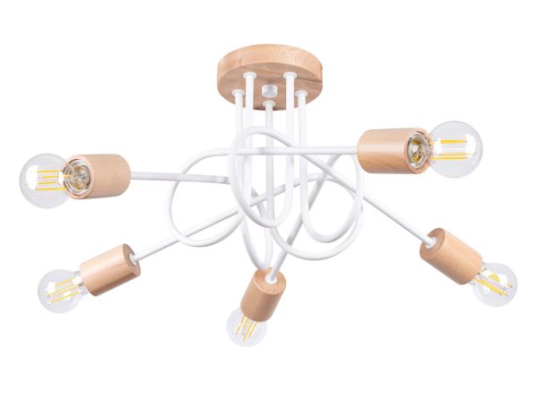 Żyrandol IGNIS 5 biały