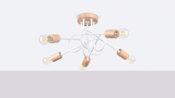 Miniaturka 1 - Żyrandol IGNIS 5 biały