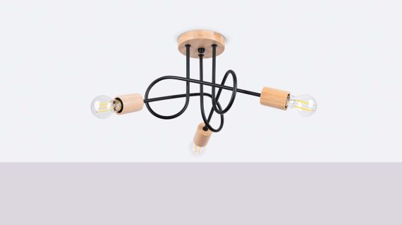 Miniaturka 1 - Żyrandol IGNIS 3 czarny