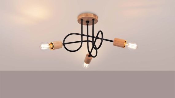 Miniaturka 2 - Żyrandol IGNIS 3 czarny