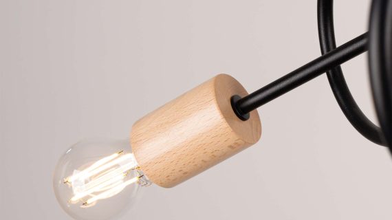 Miniaturka 5 - Żyrandol IGNIS 3 czarny