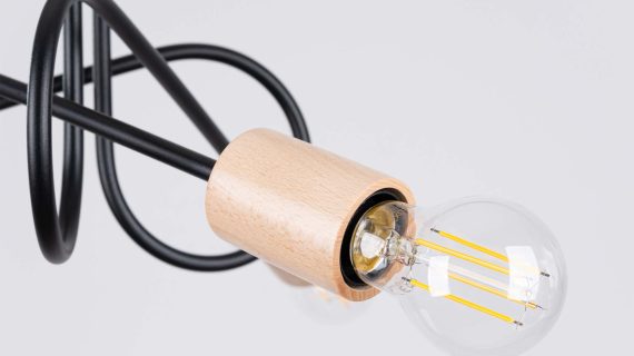 Miniaturka 6 - Żyrandol IGNIS 3 czarny