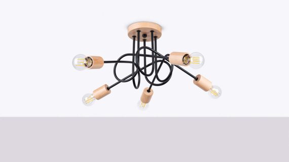 Miniaturka 1 - Żyrandol IGNIS 5 czarny