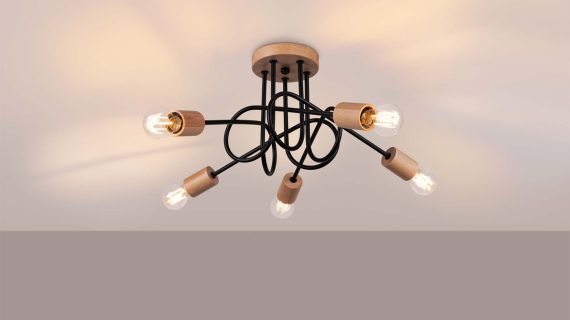 Miniaturka 2 - Żyrandol IGNIS 5 czarny