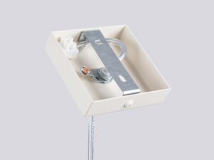 Miniaturka 6 - Podsufitka lampy wiszącej z metalowym uchwytem montażowym