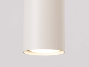 Miniaturka 4 - Gniazdo GU10 LED z kloszem cylindrycznym lampy kremowej detal zbliżenie