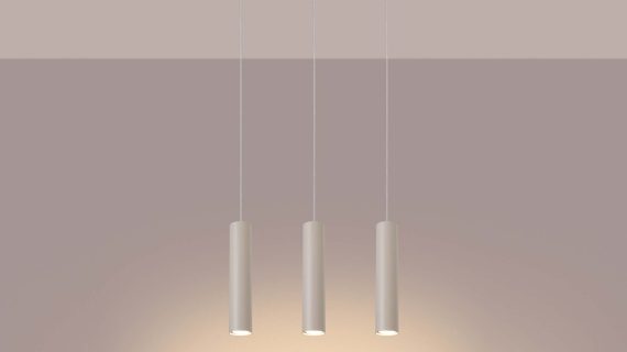 Miniaturka 3 - Lampa wisząca NOVEL 3L beżowa