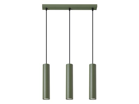 Lampa wisząca NOVEL 3L zielona oliwka