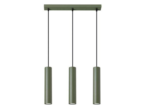 Lampa wisząca NOVEL 3L zielona oliwka