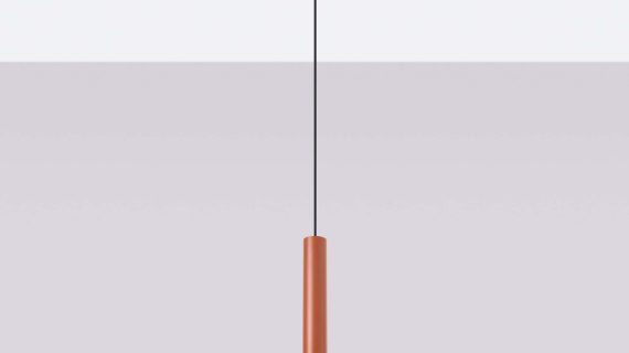 Miniaturka 1 - Lampa wisząca NOVEL 1 ochra czerwona