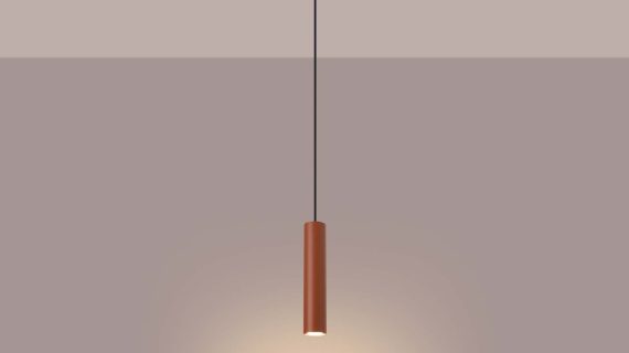 Miniaturka 2 - Lampa wisząca NOVEL 1 ochra czerwona