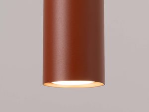 Miniaturka 6 - Klosz lampy wiszącej terakotowej z ciepłym podświetleniem