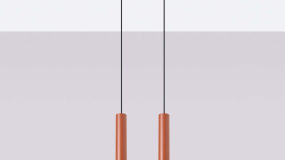 Miniaturka 2 - Lampa wisząca NOVEL 2 ochra czerwona