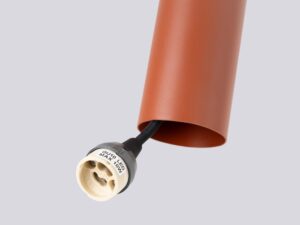 Miniaturka 5 - Gniazdo GU10 LED z kloszem cylindrycznym lampy ceglastej detal zbliżenie