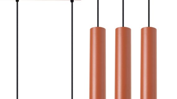 Miniaturka 1 - Lampa wisząca NOVEL 3L ochra czerwona