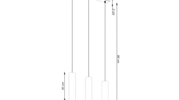 Miniaturka 7 - Lampa wisząca NOVEL 3L ochra czerwona