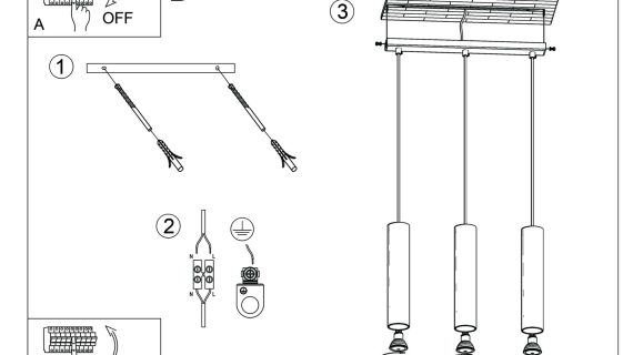 Miniaturka 8 - Lampa wisząca NOVEL 3L ochra czerwona