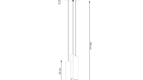 Miniaturka 7 - Lampa wisząca NOVEL 3P ochra czerwona