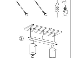 Miniaturka 8 - Instrukcja montażu plafonu sufitowego dwupunktowego z listwą