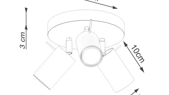 Miniaturka 7 - Plafon RINTO 3P beżowy