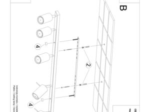 Miniaturka 8 - Instrukcja montażu plafonu sufitowego sześciopunktowego z listwą