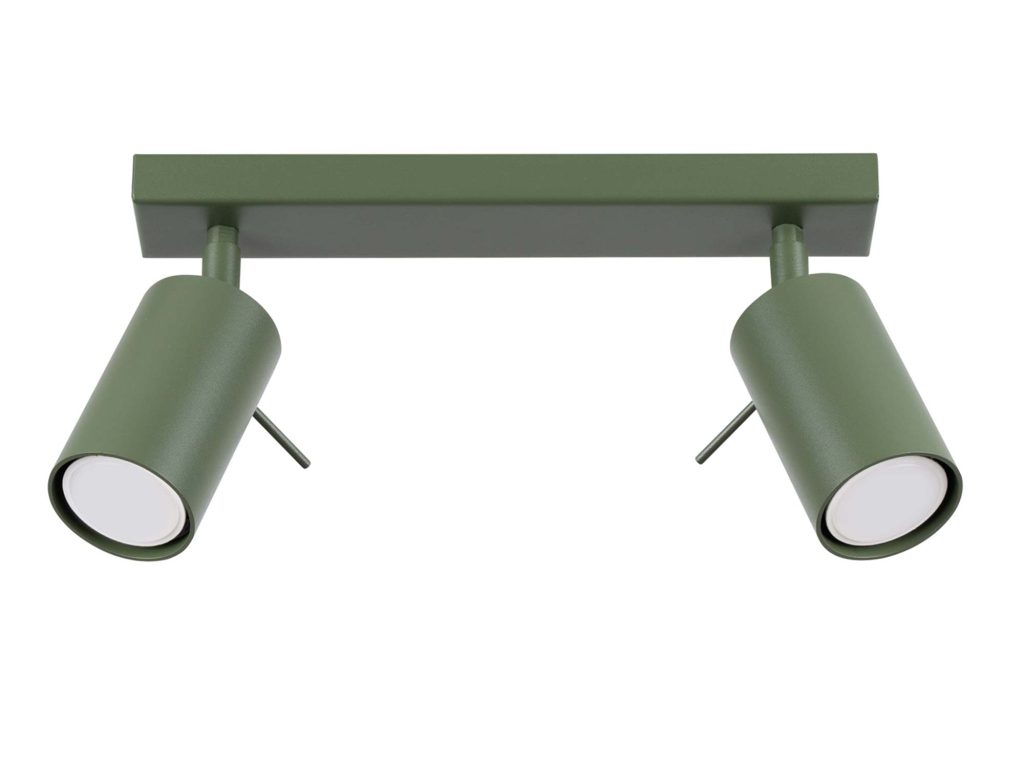 Plafon RINTO 2 zielony oliwkowy