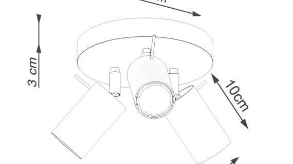 Miniaturka 7 - Plafon RINTO 3P zielony oliwkowy