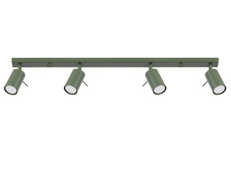 Plafon RINTO 4L zielony oliwkowy