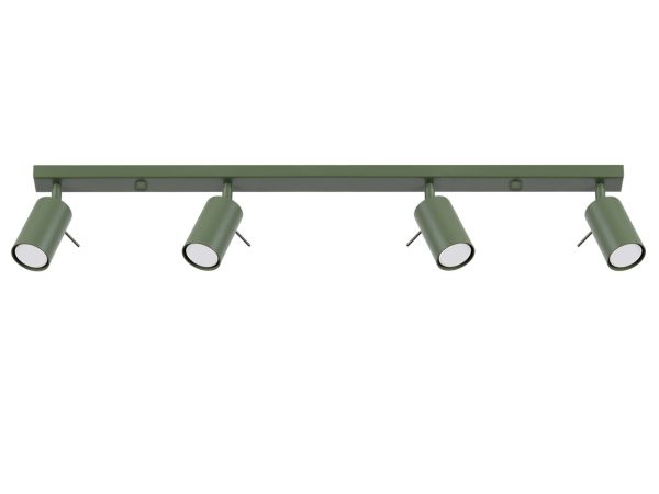 Plafon RINTO 4L zielony oliwkowy