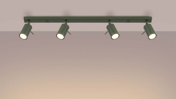 Miniaturka 2 - Plafon RINTO 4L zielony oliwkowy