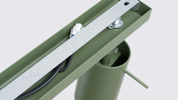 Miniaturka 6 - Plafon RINTO 6L zielony oliwkowy