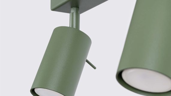 Miniaturka 3 - Plafon RINTO 6L zielony oliwkowy