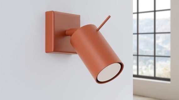 Miniaturka 5 - Kinkiet RINTO ochra czerwona