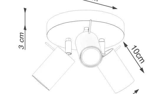 Miniaturka 7 - Plafon RINTO 3P ochra czerwona