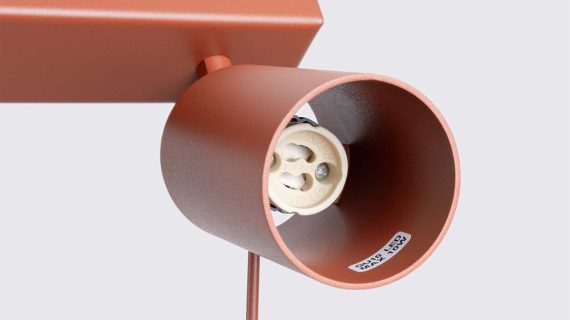 Miniaturka 4 - Plafon RINTO 4L ochra czerwona