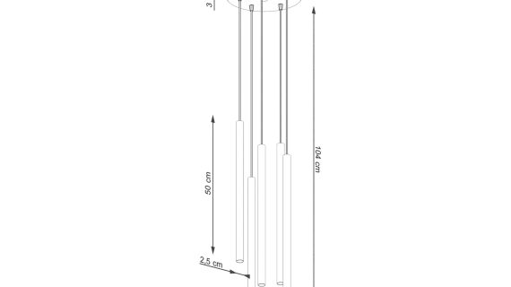 Miniaturka 5 - Lampa wisząca VARIO 5P beżowa