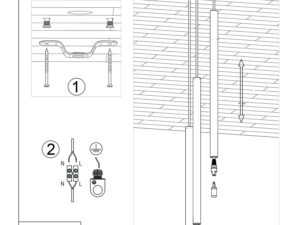 Miniaturka 6 - Instrukcja montażu lampy wiszącej trójpunktowej z cylindrycznymi tubami