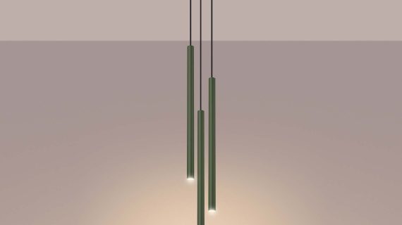 Miniaturka 3 - Lampa wisząca VARIO 3P zielona oliwka