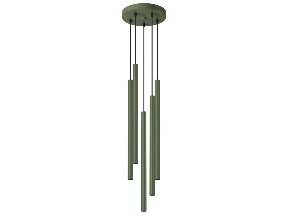 Lampa wisząca VARIO 5P zielona oliwka