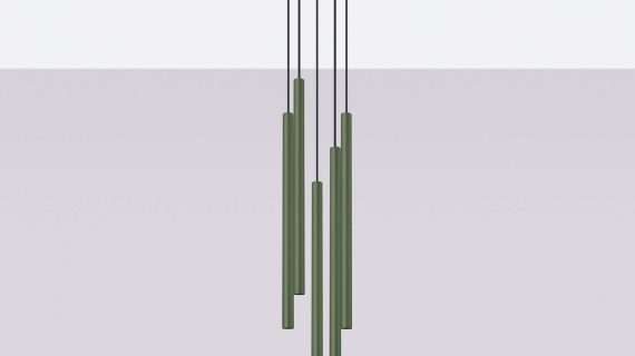 Miniaturka 2 - Lampa wisząca VARIO 5P zielona oliwka