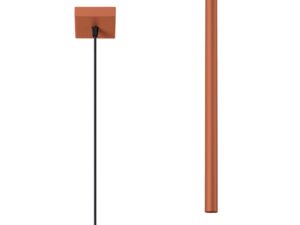 Miniaturka 1 - Lampa wisząca jednopunktowa ceglasta z cylindryczną tubą zbliżenie