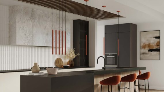 Miniaturka 9 - Lampa wisząca VARIO 1 ochra czerwona